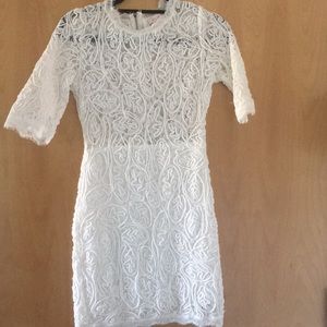 White all lace dress